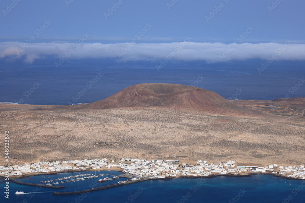 Viewpoint of Rio in the north of the island of Lanzarote, in the Canary Islands