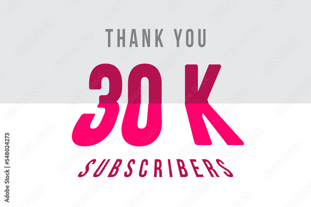 30 k subscribers celebration greeting banner with Tiled Design 30 k subscribers celebration greeting banner with Tiled Design