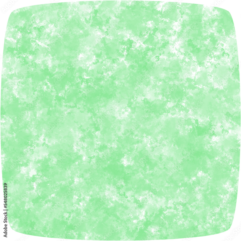 Green watercolor rounded square Green watercolor rounded square