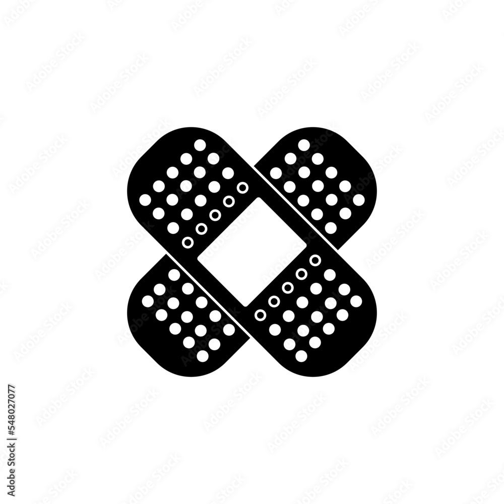 Plaster icon vector logo design template Plaster icon vector logo design template