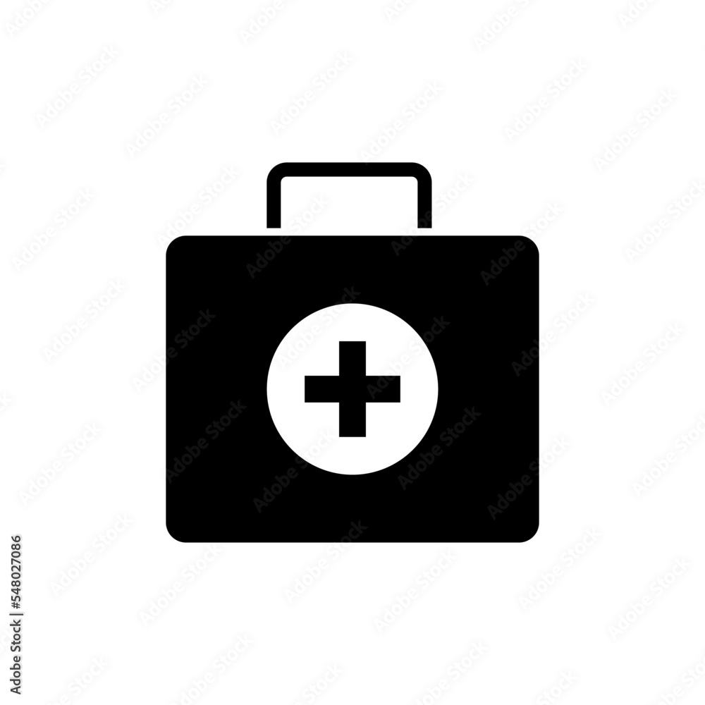 Bag medicine icon vector logo design template Bag medicine icon vector logo design template