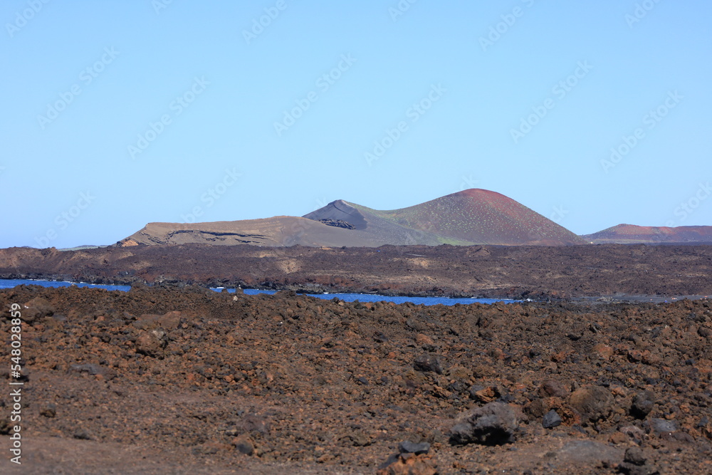 The Hervideros is a tourist site on the south-west coast of the island of Lanzarote 