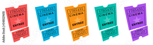 Ticket de cinéma avec coupon