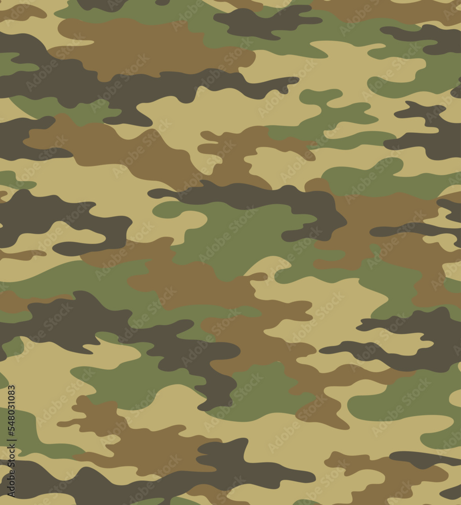Fototapeta premium Military texture camouflage, vector modern pattern, army uniform texture