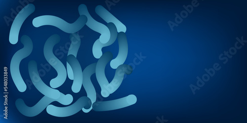 Legionella bacteria water test for banner. Risk of Legionella bacteria infection. Vector illustration in copy space