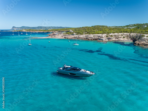 Luxury Powerboat Moored in Ibiza