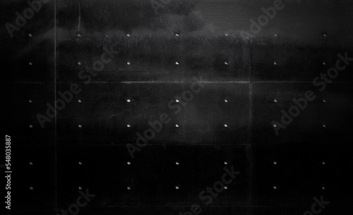 Black concrete street wall background or texture