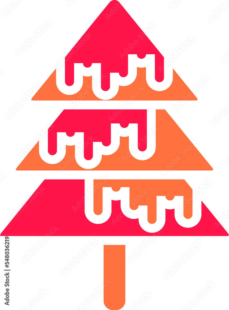 decorative Christmas tree illustration