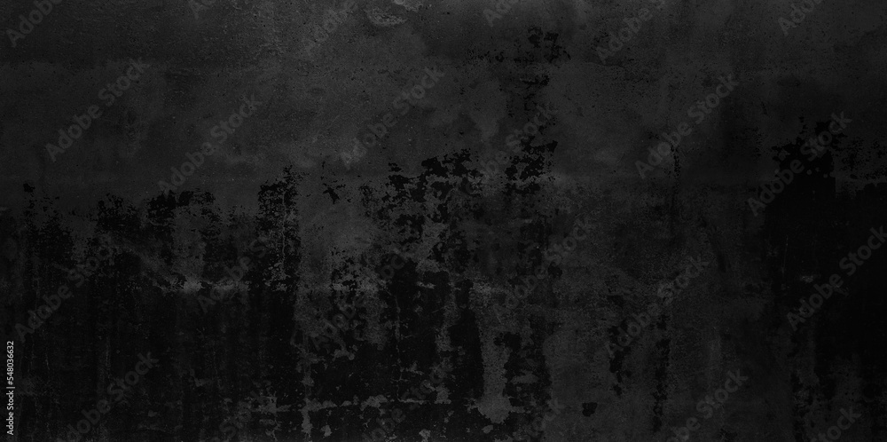 Fototapeta premium Black concrete street wall background or texture