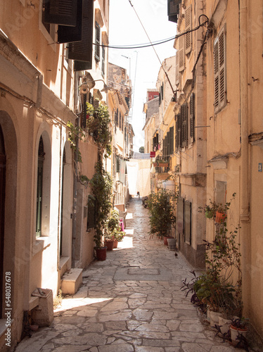 narrow street in the town © Miosz