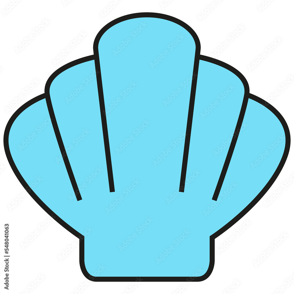 Obraz premium seashell icon illustration