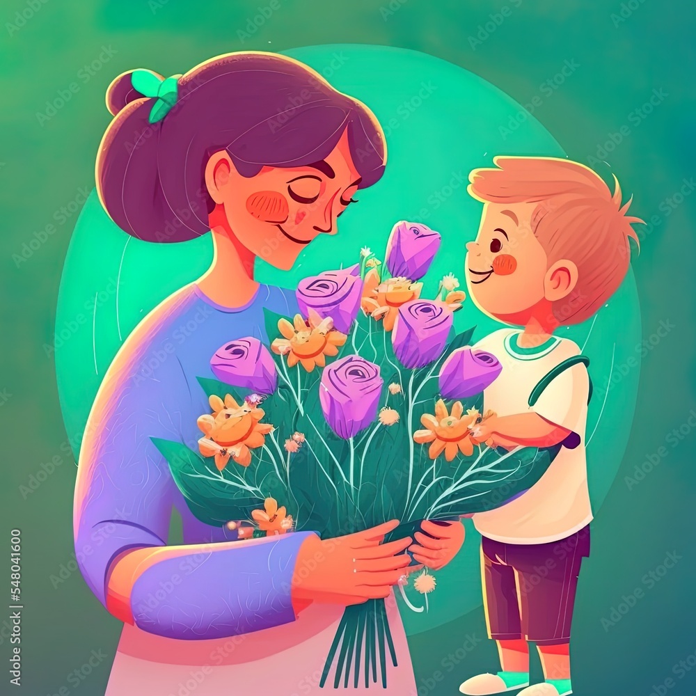 Mother's day concept illustration Mother's day concept illustration
