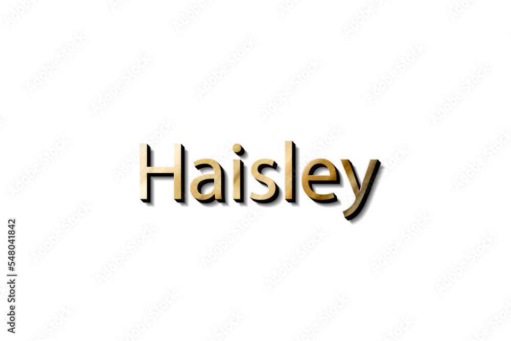 HAISLEY NAME 3D HAISLEY NAME 3D