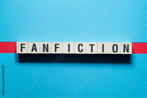 Fanfiction - word concept on cubes