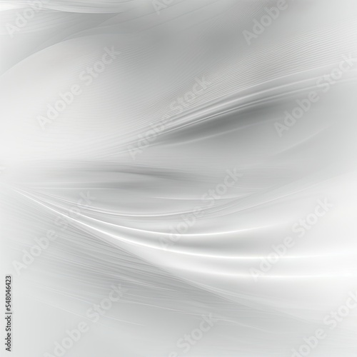 White abstract wavy background. Silk smooth trendy wallpaper.