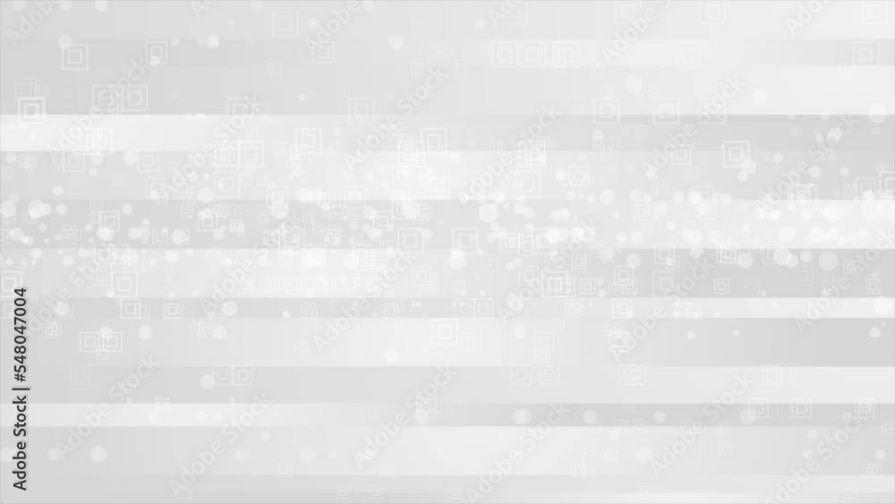 Grey white tech geometric minimal abstract background with small squares and dots. Seamless looping motion design. Video animation Ultra HD 4K 3840x2160 Grey white tech geometric minimal abstract background with small squares and dots. Seamless looping motion design. Video animation Ultra HD 4K 3840x2160
