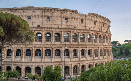 Canvas Print Largest amphitheater in the Roman Empire Colosseum in Rome, Italy