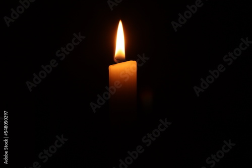 candle with dark background