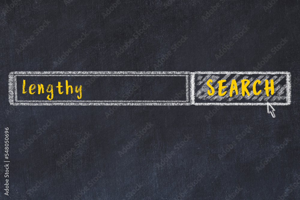 Ταπετσαρία Chalk sketch of browser window with search form and inscription lengthy