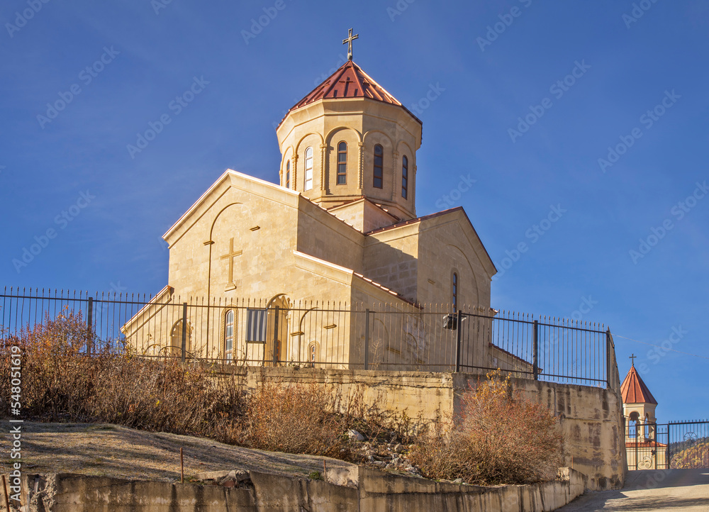 Fototapeta premium Church of St. Nicholas in Mestia. Samegrelo-Zemo. Svaneti. Georgia