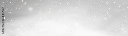 Snow blizzard, christmas winter background. Snowflakes fly isolated on a transparent background. Christmas concept. new year 2023
