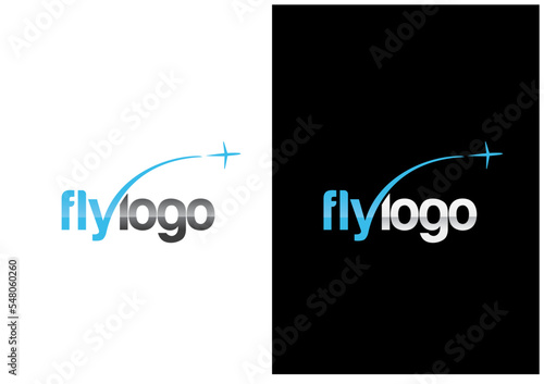 Fly logo concept suitable for travel companies