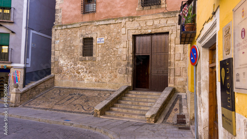 Facade and entrance to the Convent of the Slave Women in Cuenca