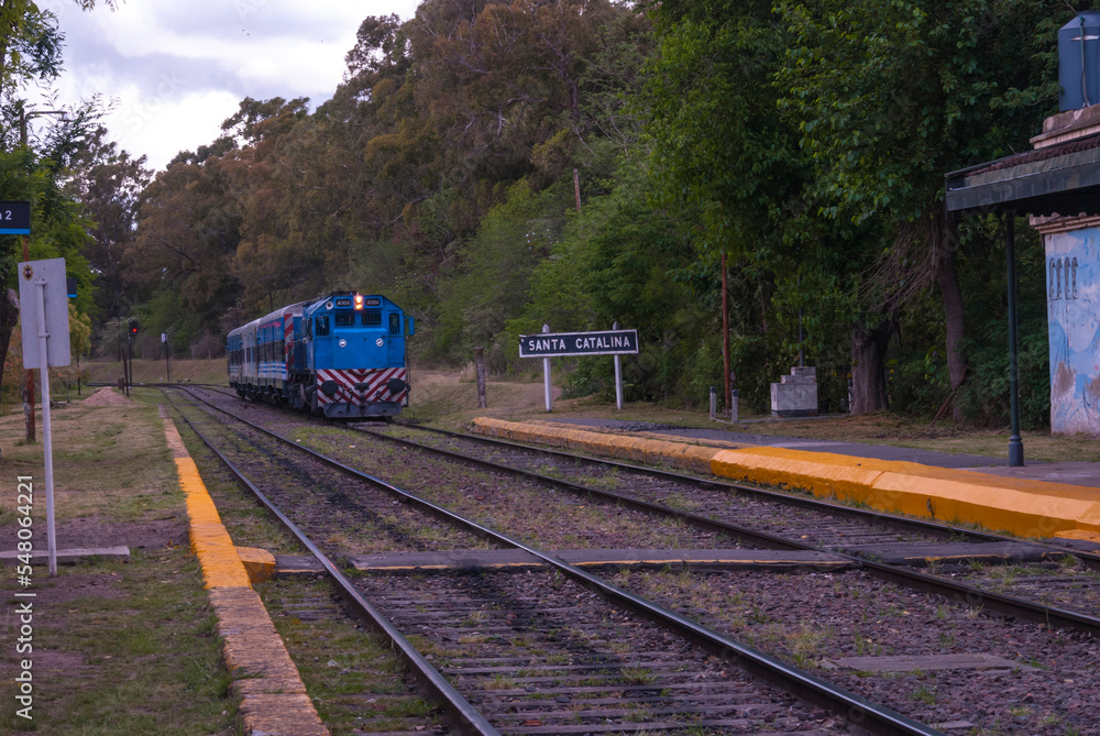 Obraz premium train on railway