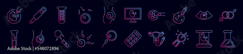 Artificial insemination nolan icon collections vector design