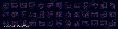 Internet of things nolan icon collections vector design