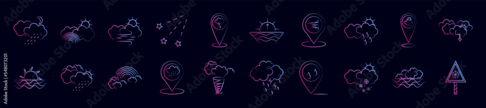Weather nolan icon collections vector design Weather nolan icon collections vector design