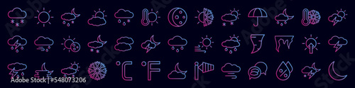 Weather nolan icon collections vector design