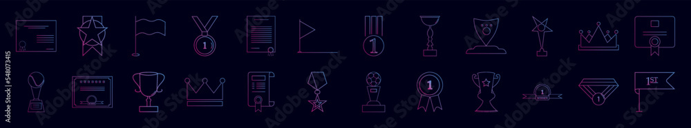 Fototapeta premium Medal nolan icon collections vector design