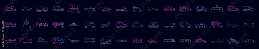 Transport nolan icon collections vector design Transport nolan icon collections vector design