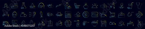 Alternative medicine nolan icons collection vector illustration design