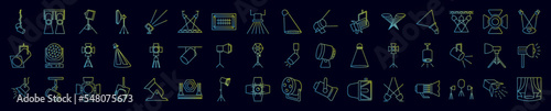 Spotlight nolan icons collection vector illustration design