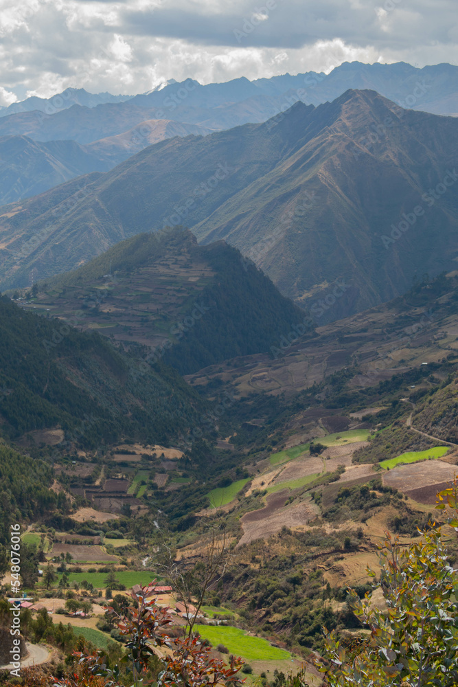 Small village in the mountains of Limatambo, Peru. 