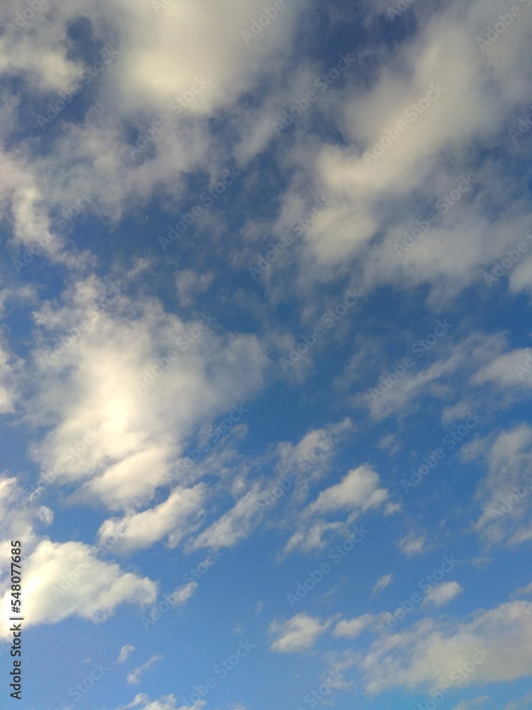 blue sky with clouds