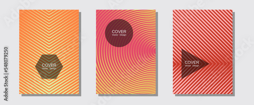 Brochure covers, posters, banners vector templates.