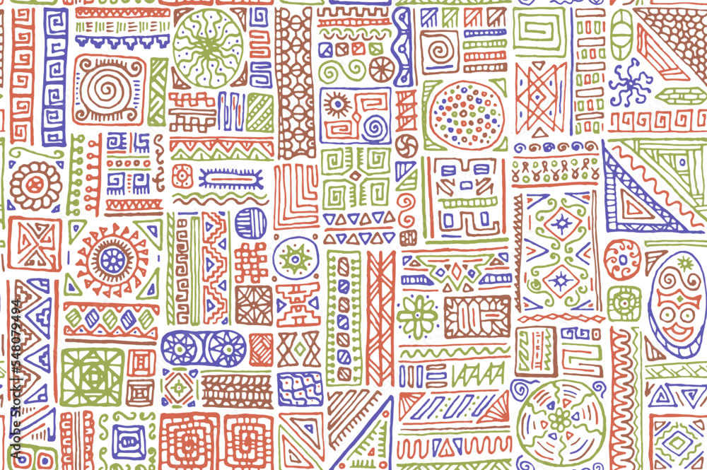 Traditional african vector seamless pattern design Traditional african vector seamless pattern design