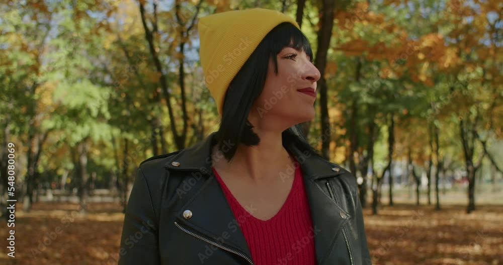 The camera follows a woman on a trip or adventure. The camera follows a woman on a trip or adventure.