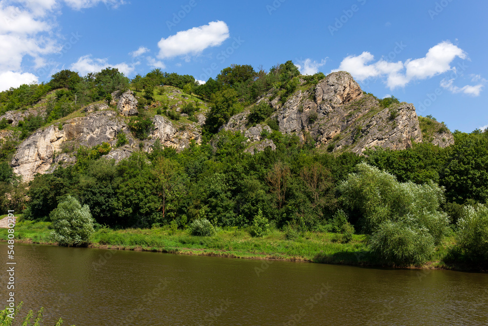 Protected limestone Landscape Cesky Kras about River Berounka, Central Bohemia, Czech Republic Protected limestone Landscape Cesky Kras about River Berounka, Central Bohemia, Czech Republic