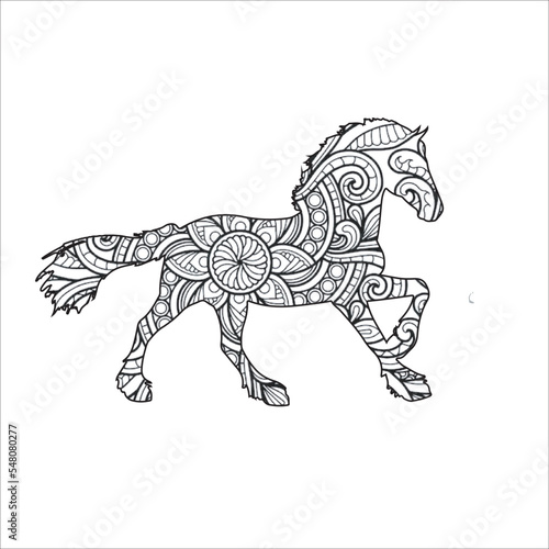 Horses Animal Mandala © SR CREATION