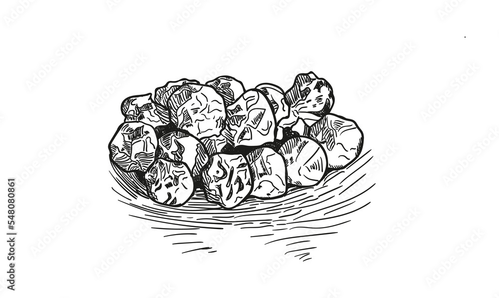 Pepper spice illustration, drawing, engraving, ink, line art, vector Pepper spice illustration, drawing, engraving, ink, line art, vector