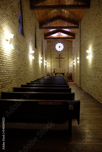 interior of the church at Wall Drug in South Dakota photo