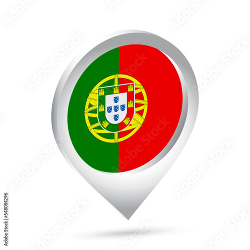 Free Download Portugal flag 3d pin icon - GFXLoad