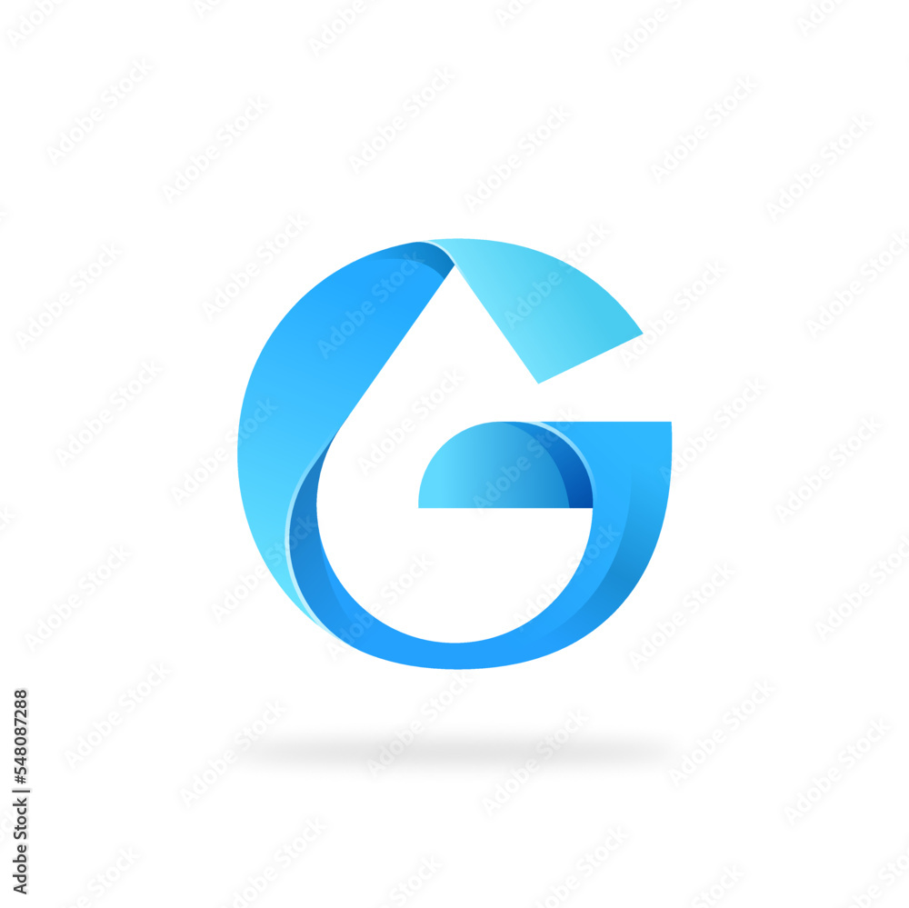 Letter G Droplet Logo Icon Vector Illustration Letter G Droplet Logo Icon Vector Illustration