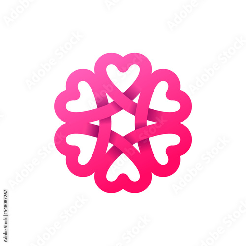 Limitless Heart Love Logo Icon Vector Illustration
