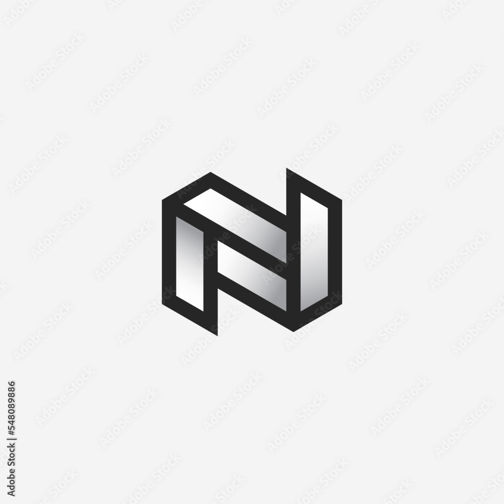 Letter N monogram logo icon design vector template elements Letter N monogram logo icon design vector template elements