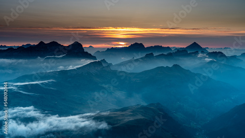 sunrise over the mountains © Luca